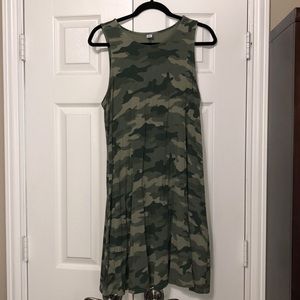Soft camo summer dress